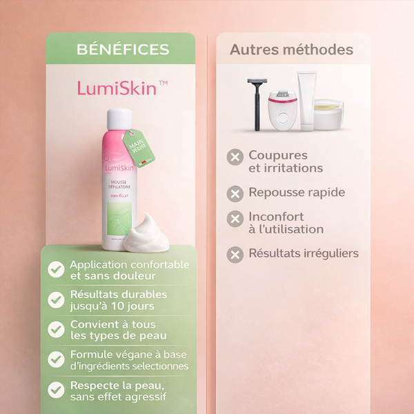 LumiSkin – Mousse dépilatoire