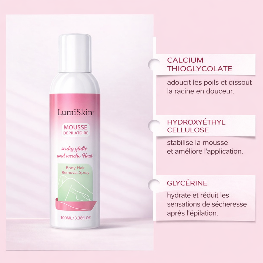 LumiSkin – Mousse dépilatoire